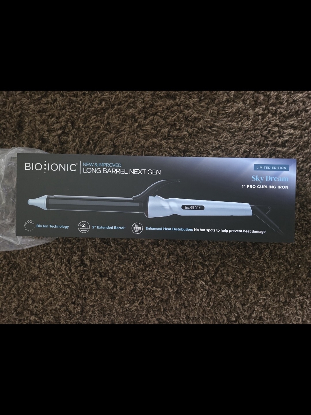 Bio Ionic Sky Dream 1" Pro Curling Iron - Blue/Black